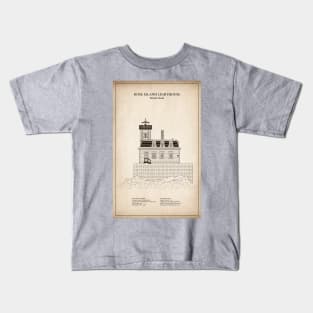 Rose Island Lighthouse - Rhode Island - SD Kids T-Shirt